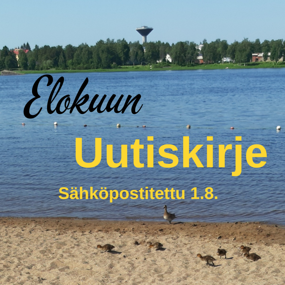 Elokuun uutiskirje